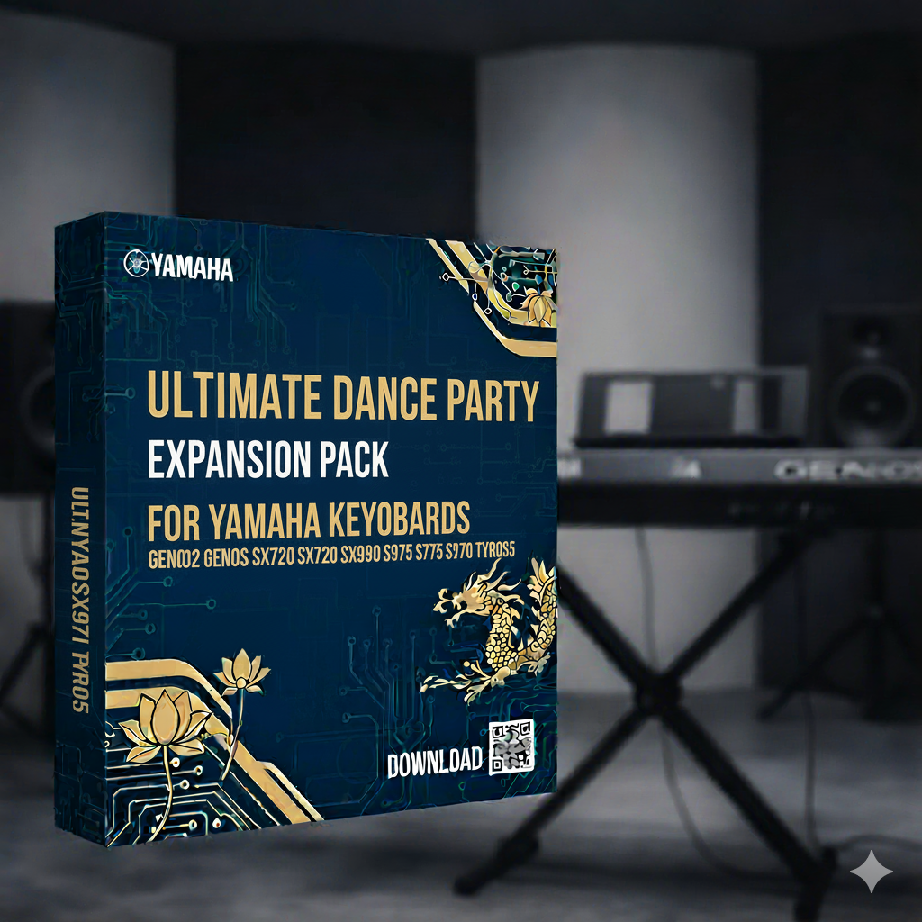 Ultimate Dance Party Expansion Pack for Yamaha Keyboards Genos2 Genos SX920 SX720 SX700 SX900 S775 S975 S970 A3000 Tyros5