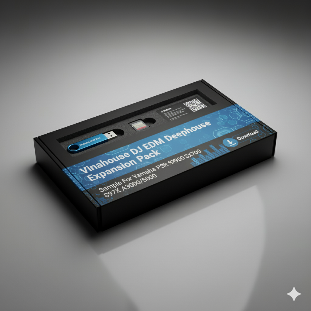 Vinahouse DJ EDM Deephouse Expansion Pack Sample For Yamaha PSR SX900 SX700 S97X A3000 A5000 Tyros5 Genos Download