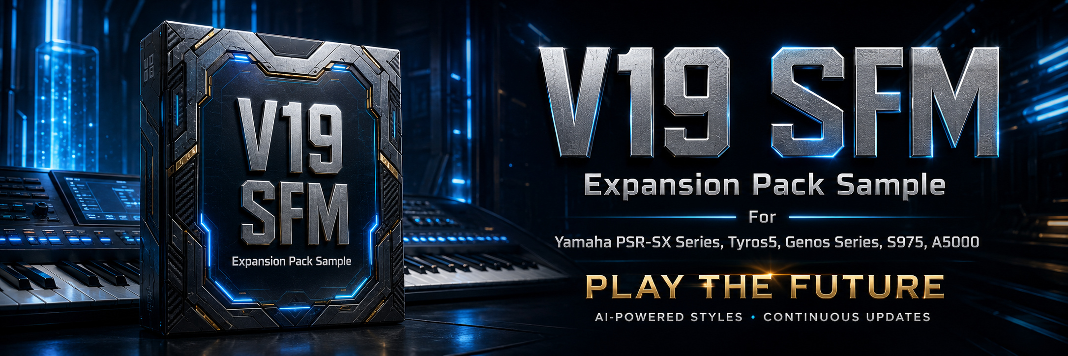 V19 SFM Expansion Pack Sample for Yamaha keyboards banner